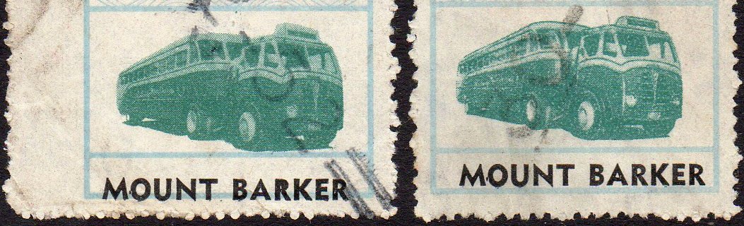 Western Australia Railway Parcels Stamps First Issue 2/- Types A & B Mount Barker